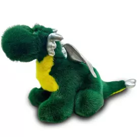 Дракон большой из меха норки, зеленый